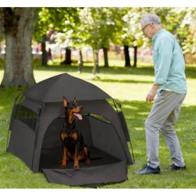 Dog Tent With Carry Bag (Option: Dark Gray)