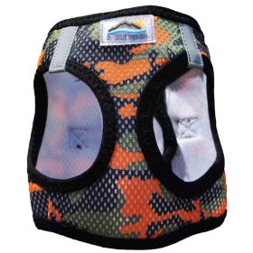 American River Choke Free Dog Harness Camouflage Collection (Color: Orange Camo, size: XX-Small)