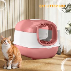 Only Self Pickup---E24 Cat Litter Box (Option: Pink)