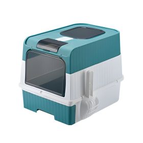 Only Self Pickup---Magic Cube Cat Litter Box (Option: BlueLSJ1)
