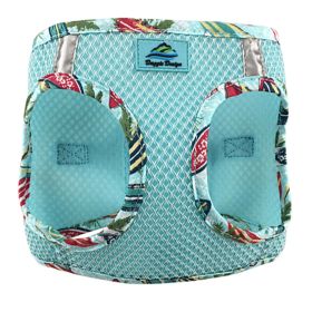 American River Choke Free Harness Hawaiian Trim (Color: Aruba Blue, size: large)