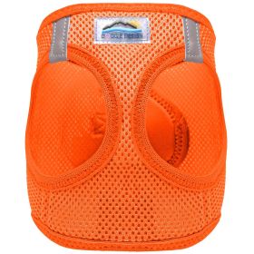 American River Solid Ultra Choke Free Dog Harness (Color: Hunter Orange, size: medium)